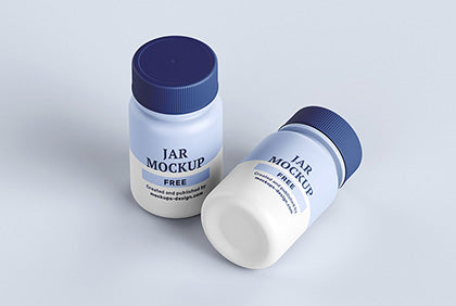 Free Pharmaceutical Jar Mockup