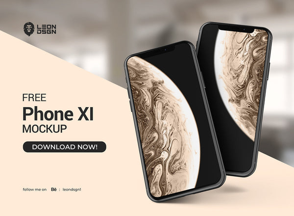 Free Phone 11 Stylish Mockup