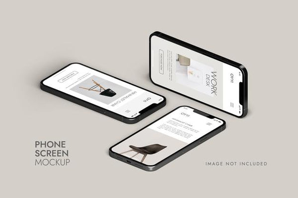 Free Phone And Screen - Ui Ux App Presentation Mockup Psd