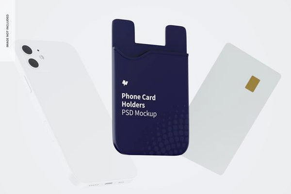 Free Phone Card Holder Mockup Psd