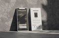 Free Phone Mockup On Concret Wall With Shadow Psd