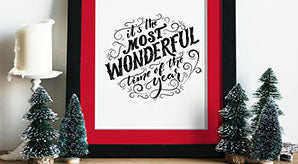 Free Photo Frame Mockup For Christmas Related Artworks