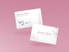 Free Pink Bussiness Card Mockup Psd