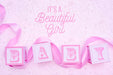 Free Pink Gender Reveal Baby Shower For Girl Psd