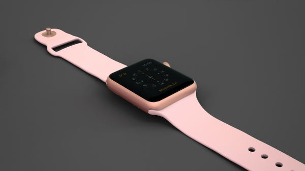 Free Pink Smartwatch Mockup Psd