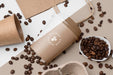 Free Plastic Cup With Coffee Beans Psd