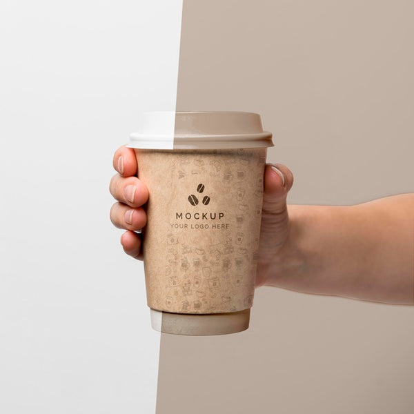 Free Plastic Cup With Coffee Mock Up Psd