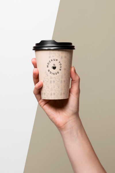 Free Plastic Cup With Coffee Mock Up Psd