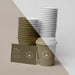 Free Plastic Cups With Coffee Mock Up On Table Psd