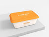 Free Plastic Food Box Packaging Mockup Psd