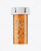 Free Plastic Orange Bottle With Capsules Mockup