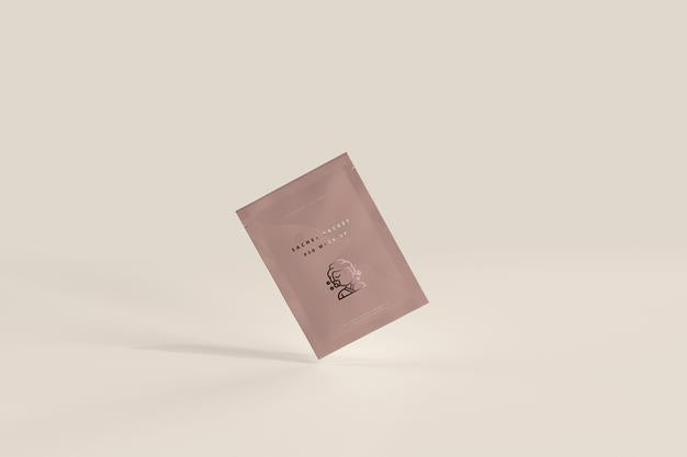 Free Plastic Sachet Packet Mockup Psd
