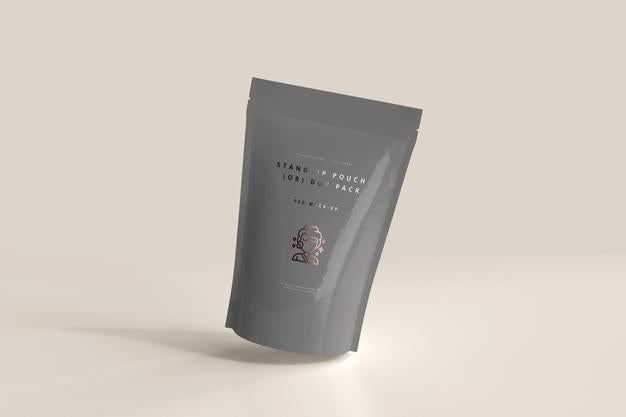 Free Plastic Stand-Up Pouch Mockup Psd