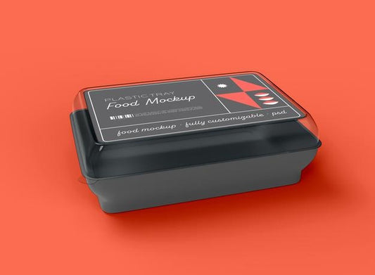 Free Plastic Tray Food Mockup Psd