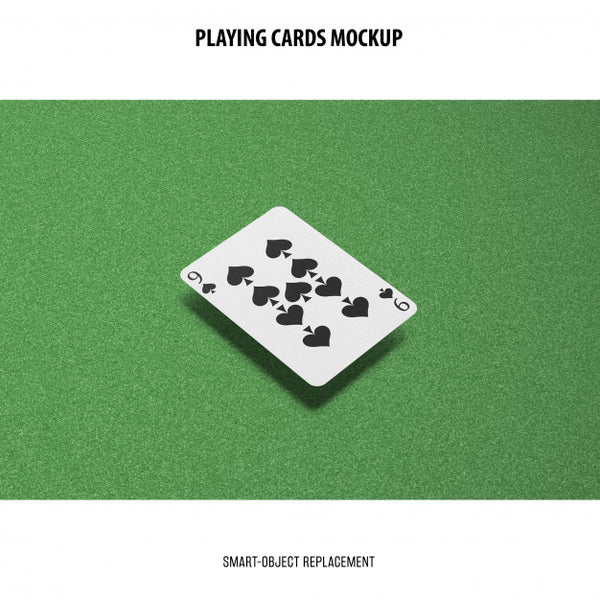 Free Playing Cards Mockup Psd