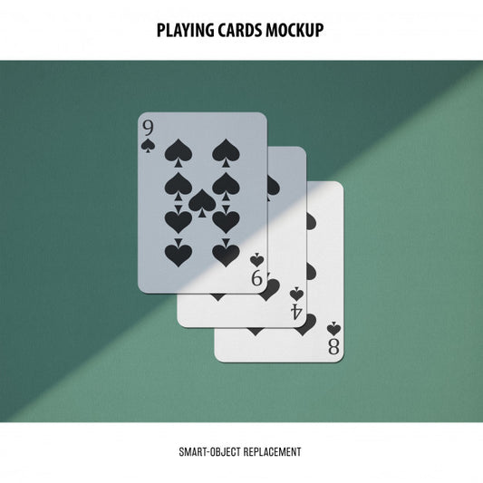 Free Playing Cards Mockup Psd
