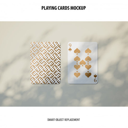 Free Playing Cards Mockup Psd