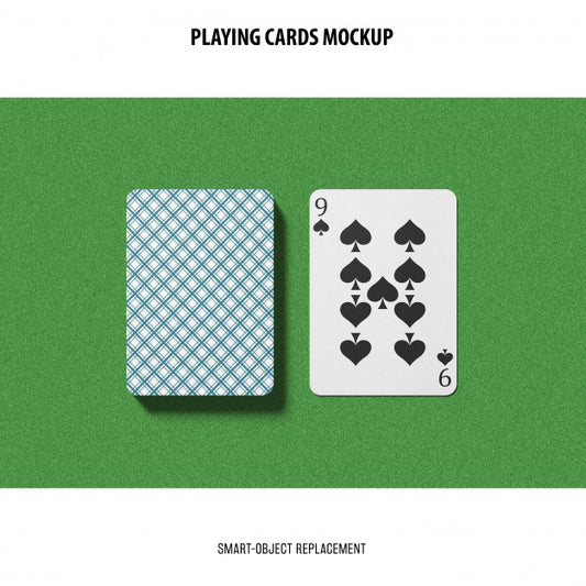 Free Playing Cards Mockup Psd
