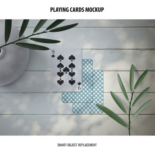 Free Playing Cards Mockup Psd