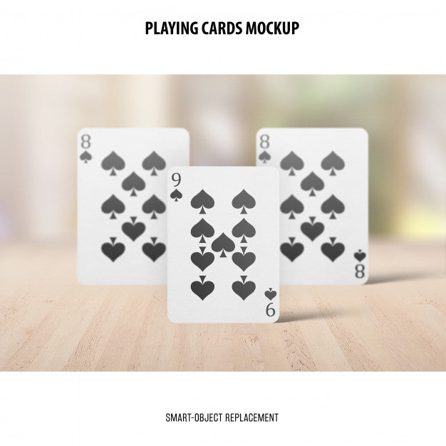 Free Playing Cards Mockup Psd