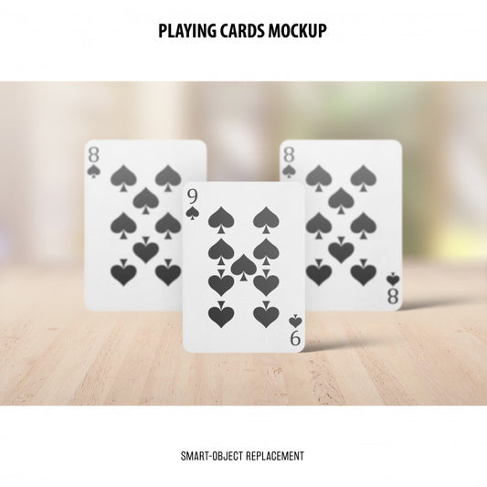 Free Playing Cards Mockup Psd