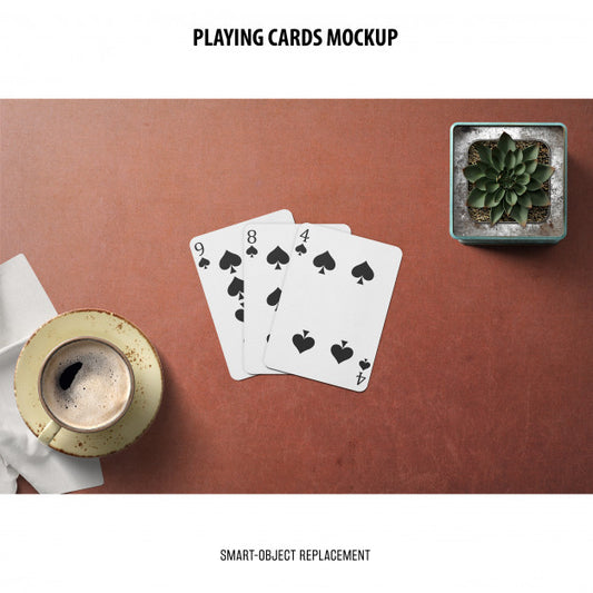 Free Playing Cards Mockup Psd