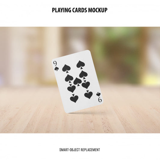Free Playing Cards Mockup Psd