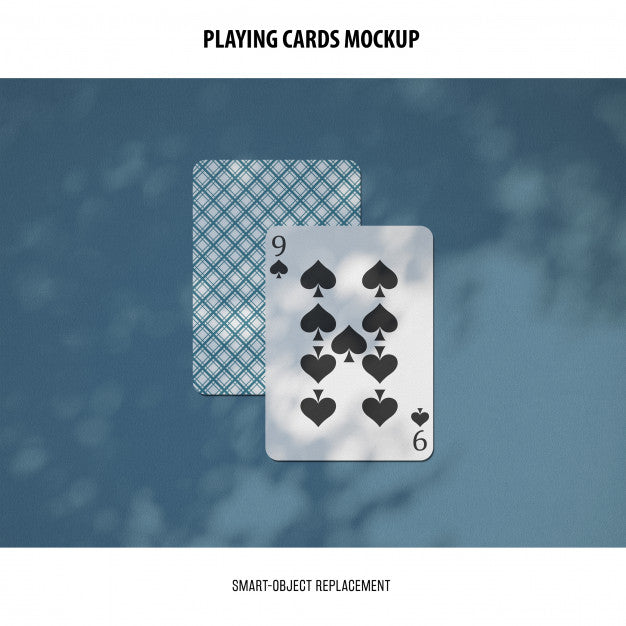 Free Playing Cards Mockup Psd