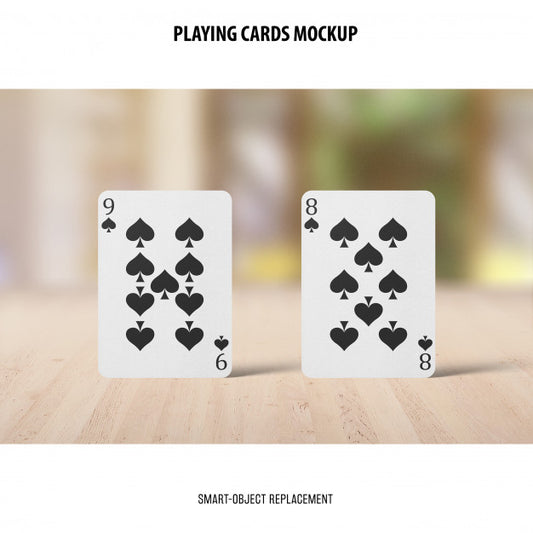 Free Playing Cards Mockup Psd