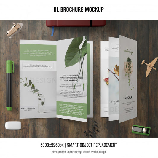 Free Portrait Dl Brochure Mockup Psd