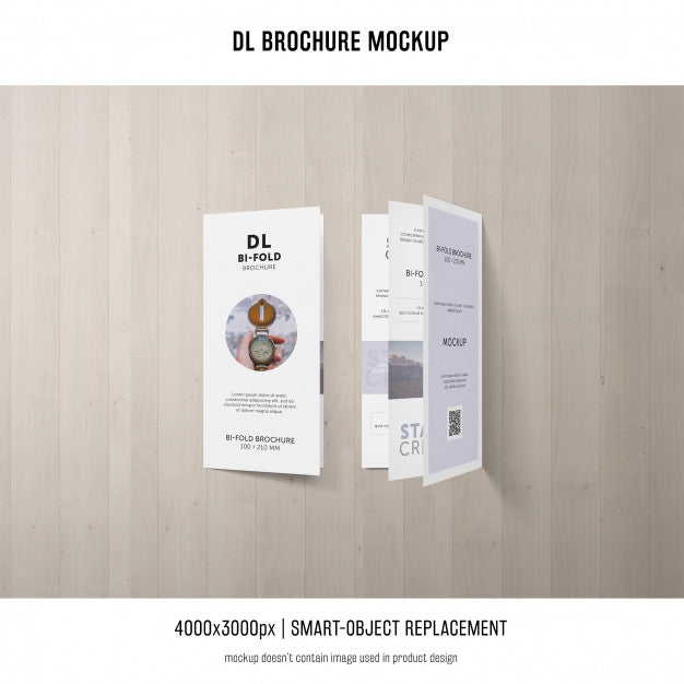 Free Portrait Dl Brochure Mockup Psd