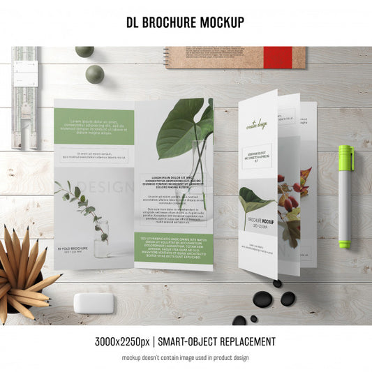 Free Portrait Dl Brochure Mockup Psd