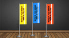 Free Pos Vertical Flag / Pole Banner Mock-Up Psd File