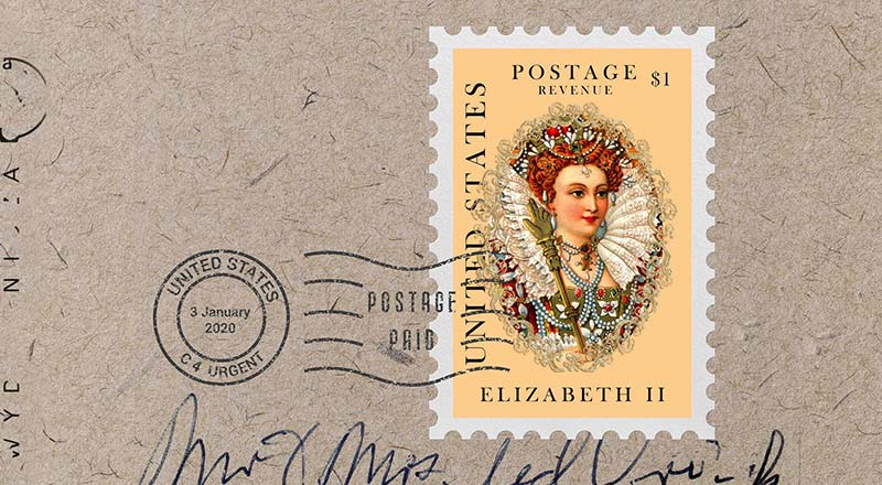 Free Postage Stamp Mockup Psd