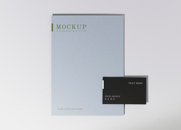 Free Poster And A Name Card Mockup Psd