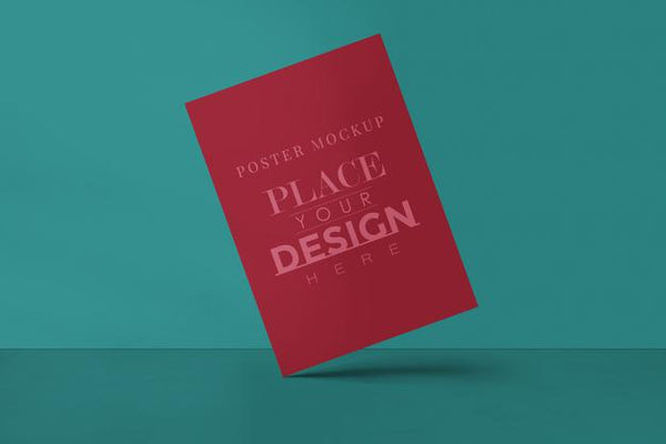 Free Poster Design Mockup For The Image Gallery, Exhibition, And Presentation Design Psd