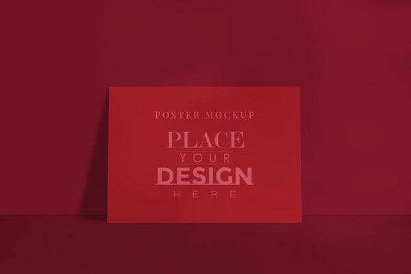 Free Poster Design Mockup For The Image Gallery, Exhibition, And Presentation Design Psd