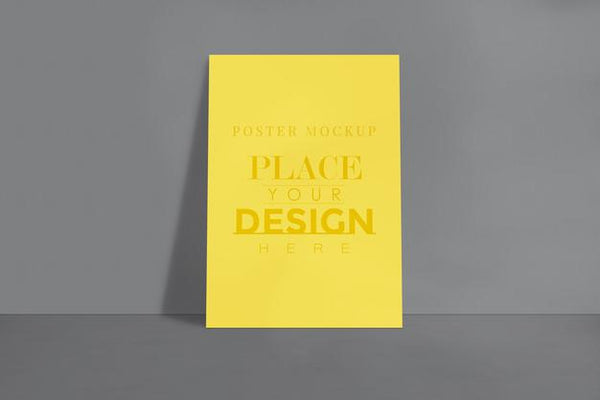 Free Poster Design Mockup For The Image Gallery, Exhibition, And Presentation Design Psd