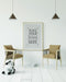 Free Poster Frame In Living Room Mockup Psd