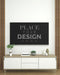 Free Poster Frame In Living Room Mockup Psd