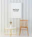 Free Poster Frame In Living Room Mockup Psd