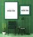 Free Poster Frame In Living Room Mockup Psd