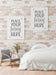 Free Poster Frame In Living Room Mockup Psd