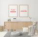 Free Poster Frame In Living Room Mockup Psd