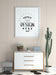 Free Poster Frame In Living Room Mockup Psd