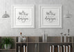Free Poster Frame In Living Room Mockup Psd