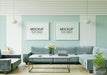 Free Poster Frame In Living Room Mockup Psd
