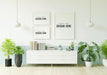 Free Poster Frame In Living Room Mockup Psd