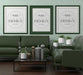 Free Poster Frame In Living Room Mockup Psd