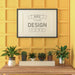Free Poster Frame In Living Room Mockup Psd